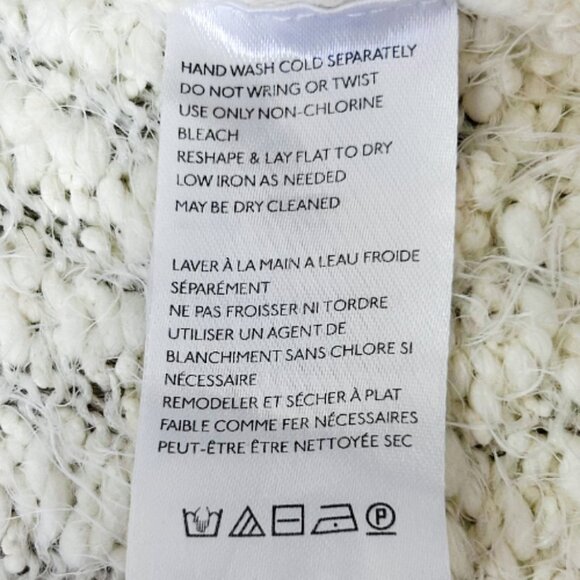 Urban Outfitters Fuzzy Cropped Cardigan Ivory M Soft Textured Sweater - Picture 6 of 7